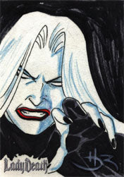 Lady Death Sketch Card by Daniel HDR Ver. 2