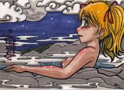 Manga Mandy 2011 5finity Sketch Card by Kate Hayward Mist