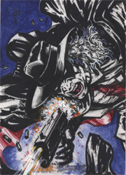 Moonstone Domino Lady & The Spider Sketch Card by John Hebert v4