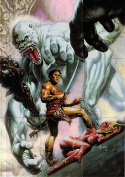 Warlord of Mars Heroes of the Savage Planet Puzzle Complete 9 Card Chase Set