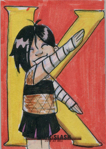 Hack/Slash Cute As Hell 5finity 2019 Sketch Card by Adam Hicks V1