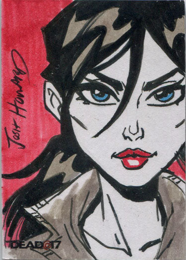 Dead@17 5finity Series 2 15th Anniversary Sketch Card by Josh Howard V2