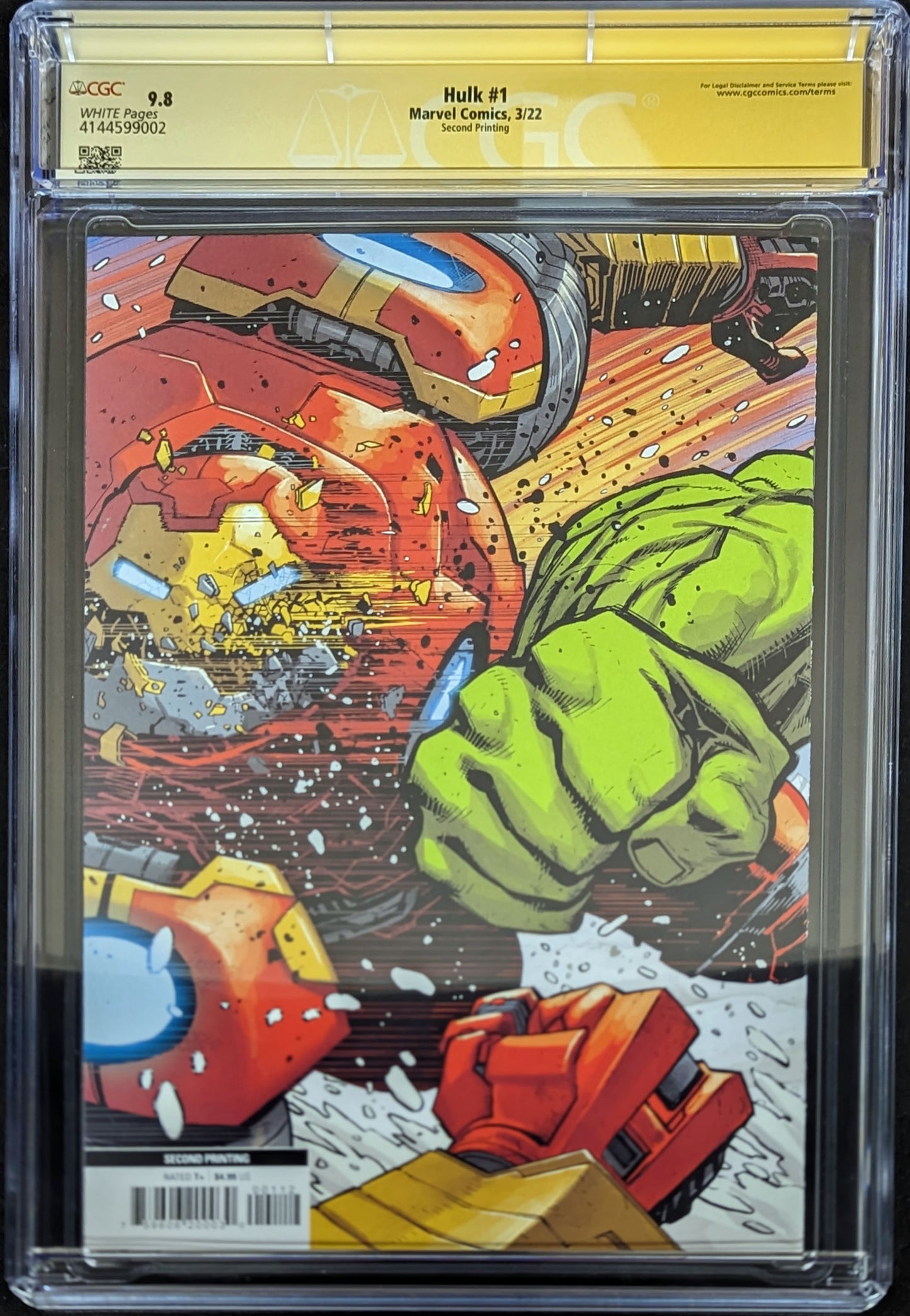 Hulk #1 2nd Print CGC 9.8 Signed by Ryan Ottley