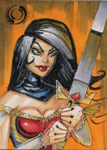 Grimm Universe 5finity 2018 Sketch Card by Kenneth Hutchenson