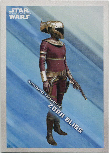 Star Wars Rise Skywalker Illustrated Character Card IC-11 Zorii Bliss