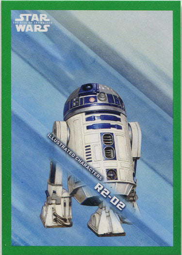 Star Wars Rise Skywalker Illustrated Character Card Green IC-7 R2-D2 182/299