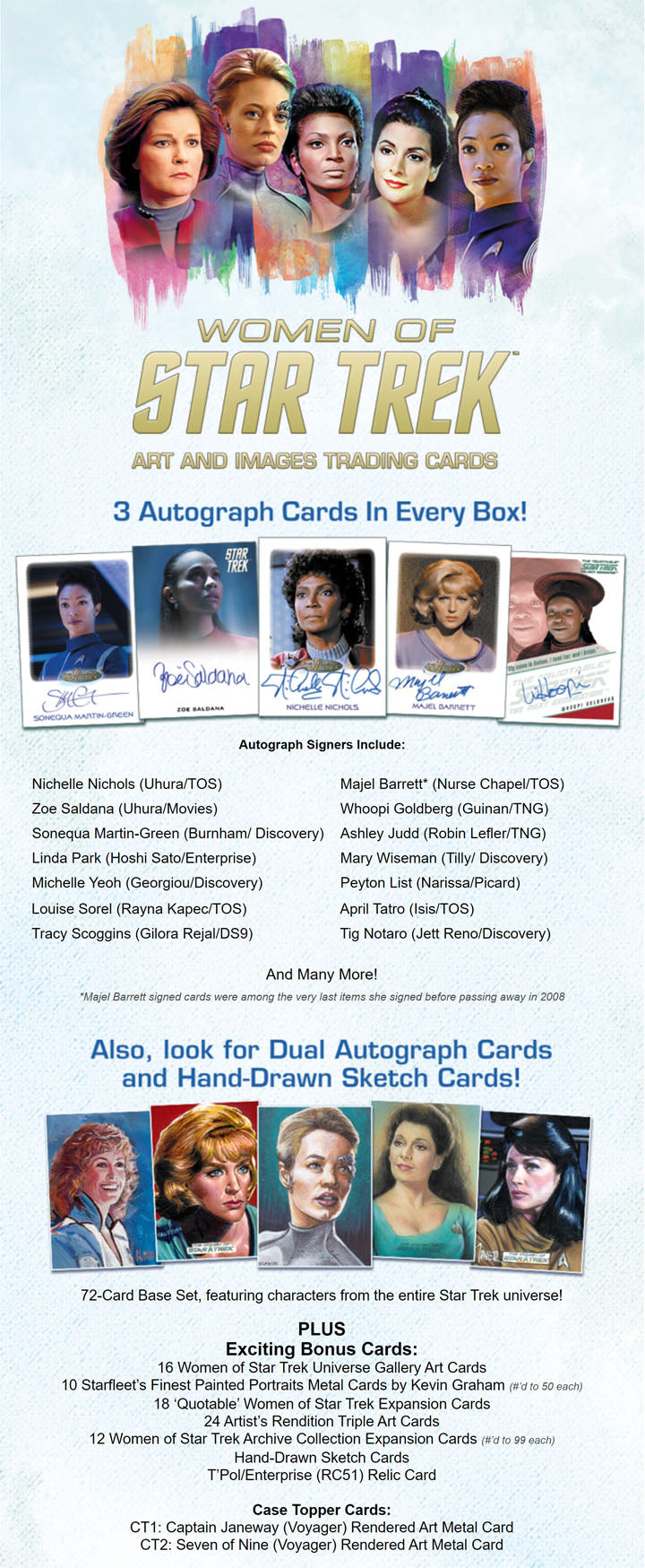Women of Star Trek Art & Images Factory Sealed Trading Card Box