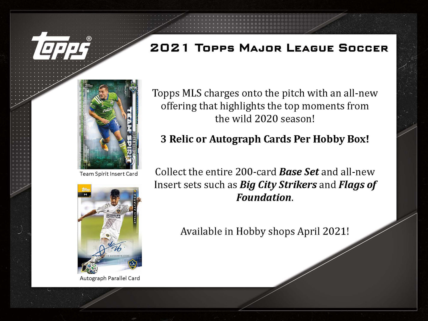 Topps 2021 MLS Major League Soccer Factory Sealed Hobby Box