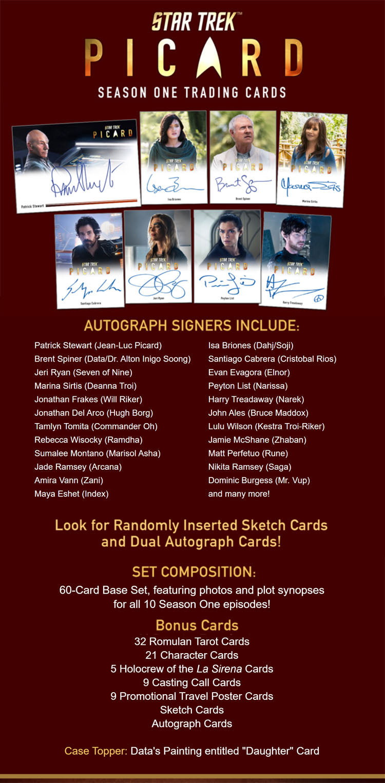 2021 Star Trek Picard Season 1 - Box of Cards (24 Packs)