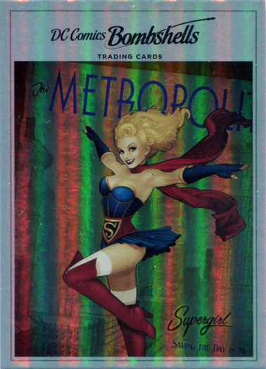 DC Comics Bombshells Rainbow Foil Board Variant Parallel J01 Base Chase Card