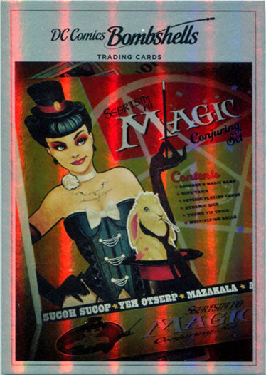 DC Comics Bombshells Rainbow Foil Board Variant Parallel J19 Base Chase Card