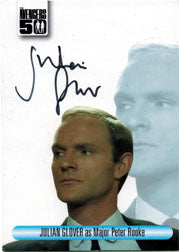Avengers TV 50th Anniversary Autograph Card AVJG Julian Glover as Peter Rooke