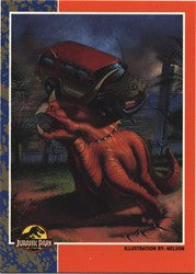 Jurassic Park Series 1 Illustration by Nelson Promo Card