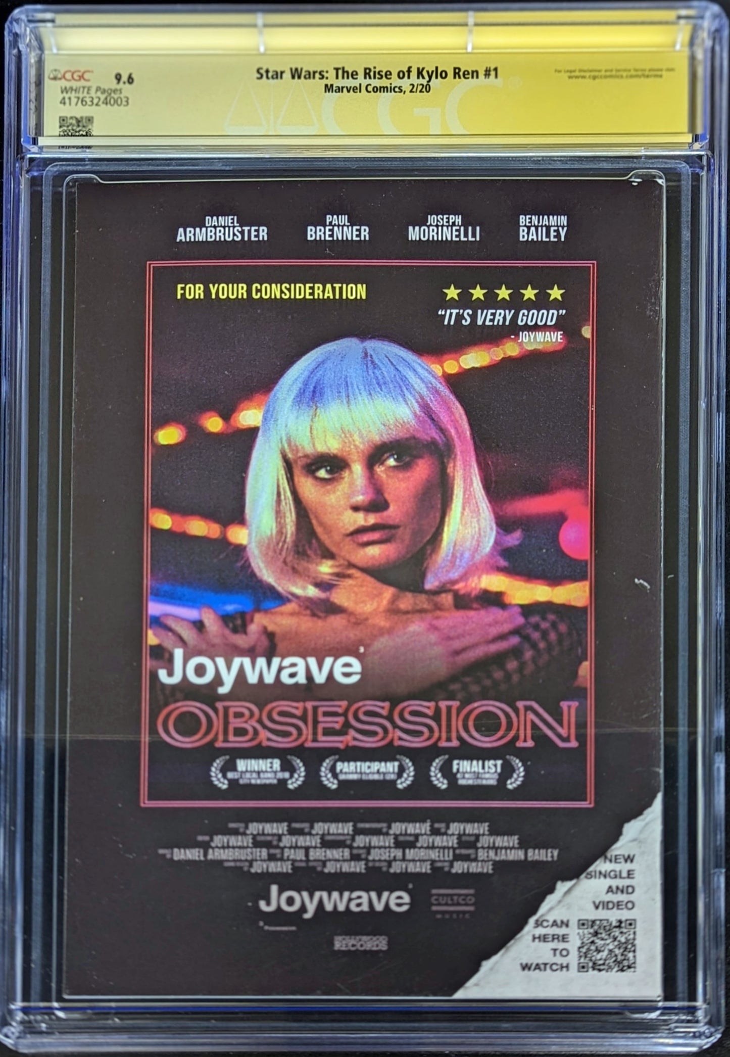 Star Wars Rise Kylo Ren #1 CGC 9.6 Signed by Clayton Crain
