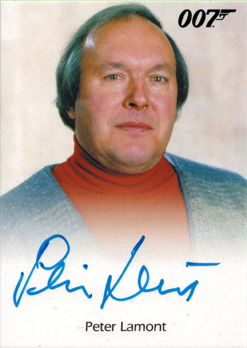 James Bond Archives 2014 Autograph Card Peter Lamont (Production Designer)