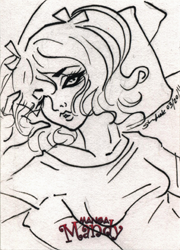 Manga Mandy 2011 5finity Sketch Card by Sherry Leak