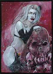 Lady Death Sketch Series Two Sketch Card by Alfredo Freddy Lopez V2