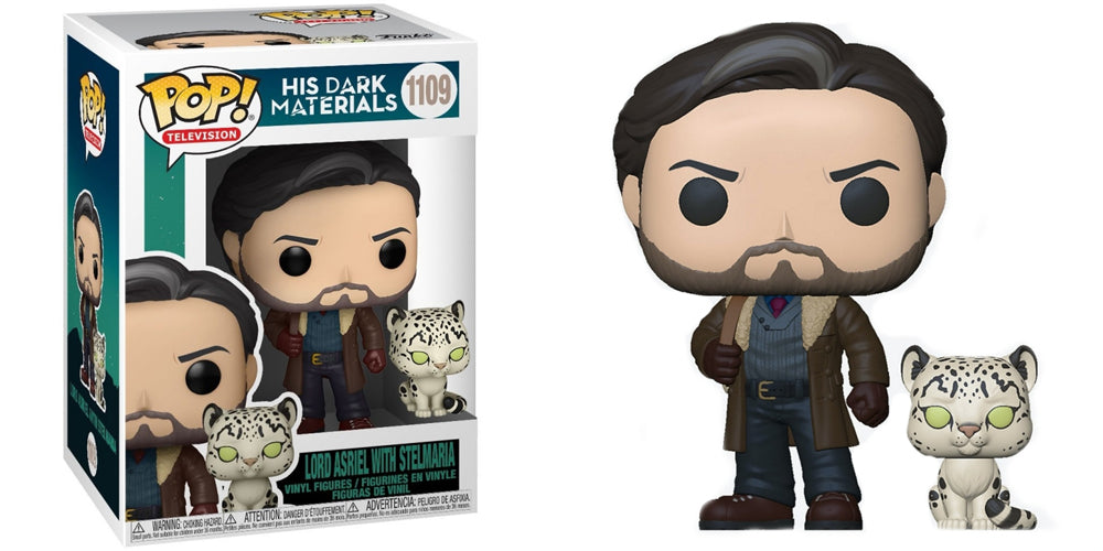 Funko Pop Television 1109 His Dark Materials Lord Asriel with Stelmaria