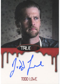 True Blood Premiere Edition Autograph Card by Todd Lowe as Terry Bellefleur