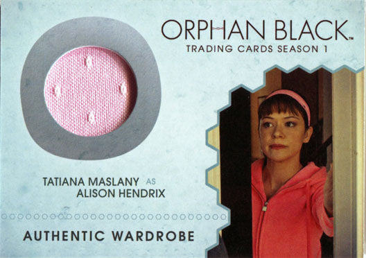 Orphan Black Season 1 M10 Costume Wardrobe Card Tatiana Maslany as Alison