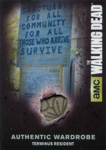 Walking Dead Season 4 Part 1 M12 Wardrobe Card Terminus Resident