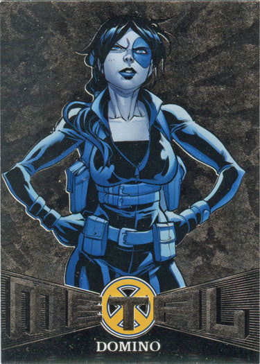 X-Men 2018 Fleer Ultra Metal Blasters Chase Card MB35 Domino