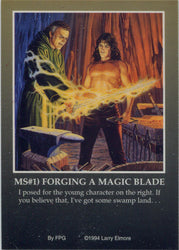 Larry Elmore Fantasy Art 1994 Metallic Storm Chase Card MS1 Forging A Magic...