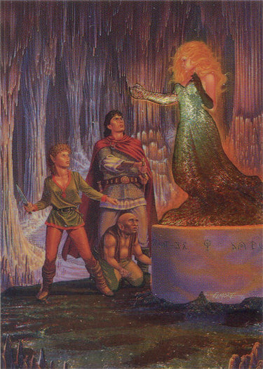 Larry Elmore Fantasy Art 1994 Metallic Storm Chase Card MS2 Child Of Elvish