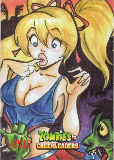 2021 5finity Zombies Vs. Cheerleaders George Webber Promo Card MZVC21