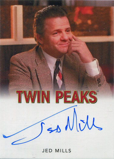 Rittenhouse 2019 Twin Peaks Archives Autograph Card Jed Mills as Wilson Mooney