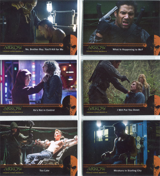 Arrow Season 2 Mirakuru Complete 6 Chase Card Set U1 to U6