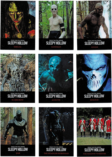 Sleepy Hollow Season 1 Monsters Complete 9 Card Chase Set
