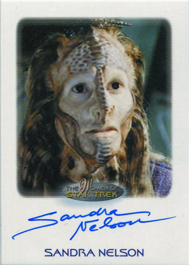 Women of Star Trek 50th Anniversary Autograph Card Sandra Nelson as Marayna