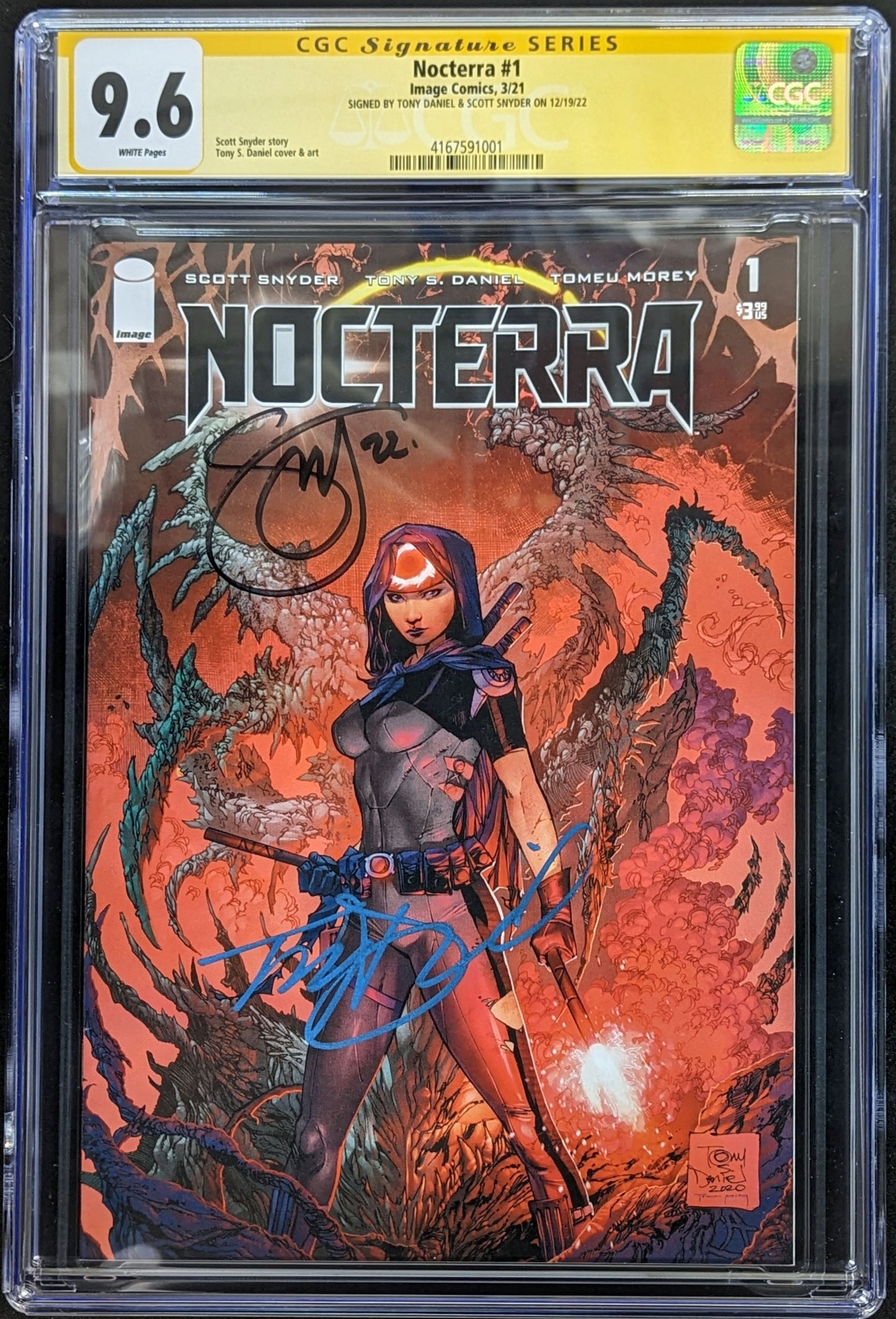 NOCTERRA #1 Graded CGC 9.6 Signed by Tony Daniel & Scott Snyder