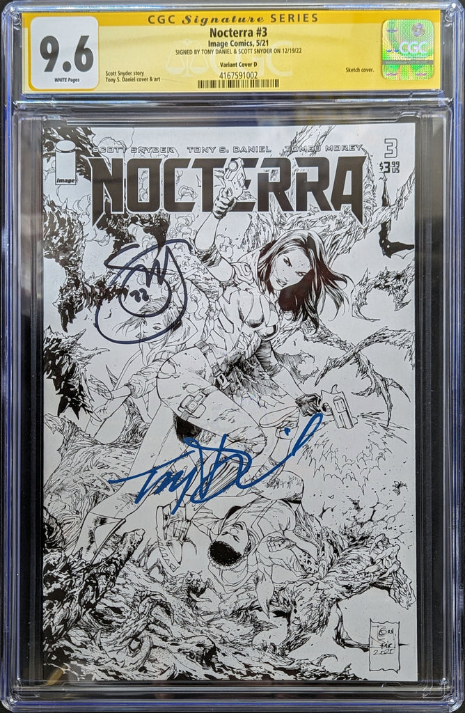 Nocterra #1 Jock Variant - CGC SS 9.6 signed By Scott hotsell Snyder & Tony Daniel