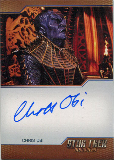 Star Trek Discovery Season 1 Autograph Card Chris Obi as TKuvma