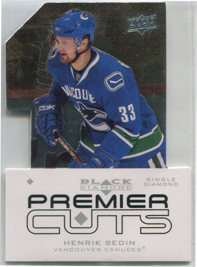 Upper Deck Black Diamond Hockey 2008-09 Premier Cuts Card PDC17 Henrik Sedin