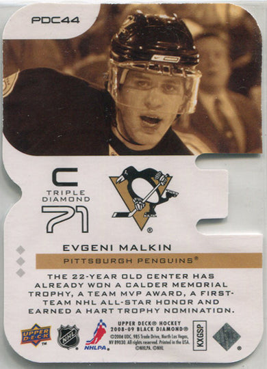 Upper Deck Black Diamond Hockey 2008-09 Premier Cuts Card PDC44 Evgeni Malkin