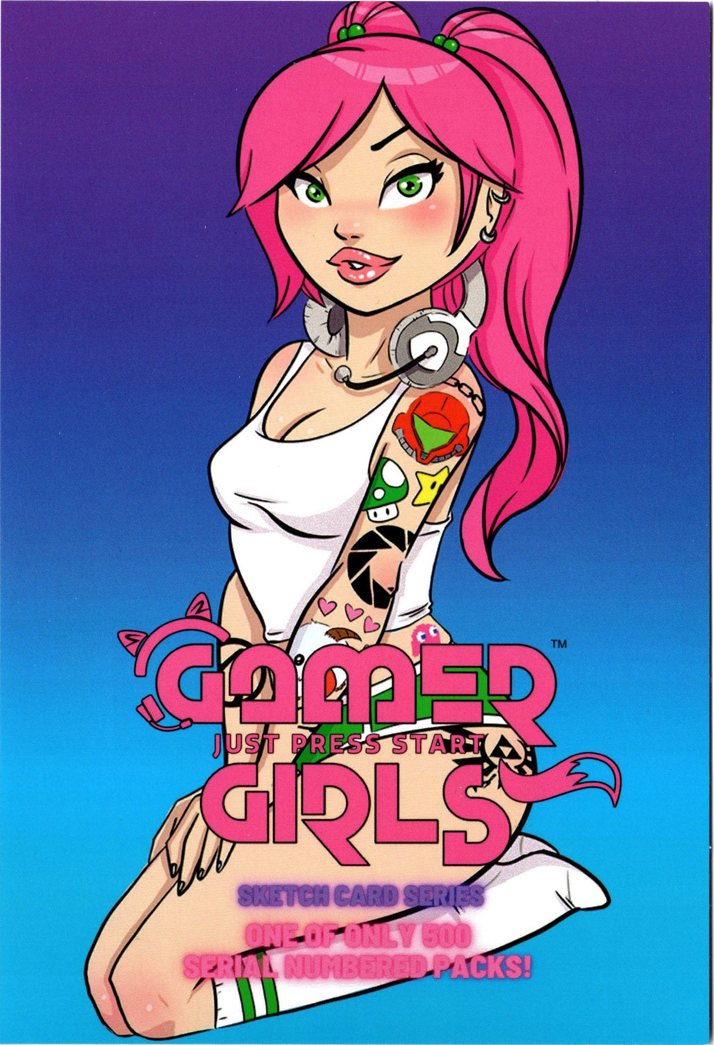 2023 5finity Gamer Girls Factory Sealed Sketch Card Pack