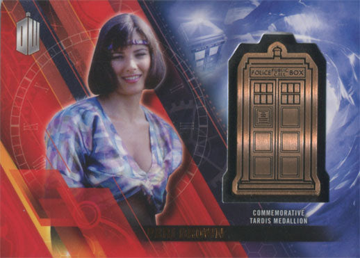 Doctor Who Timeless Tardis Medallion Card Peri Brown Bronze #097/150