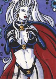 Lady Death Sketch Card by Elaine Perna