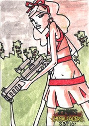Zombies vs Cheerleaders Geektacular Spencer Platt Sketch Card Ver. 1