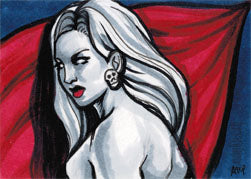 Lady Death Sketch Series Two Sketch Card by Ashleigh Popplewell V2