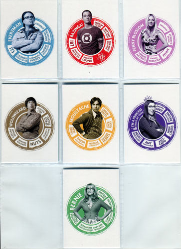 Big Bang Theory Seasons 6 & 7 Portrait Complete 7 Card Chase Set CP1 to CP7