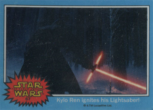 Star Wars Chrome Perspectives Force Awakens Gloss Preview Card #67
