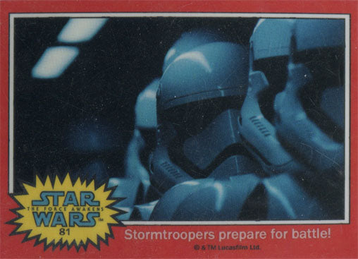 Star Wars Chrome Perspectives Force Awakens Gloss Preview Card #81