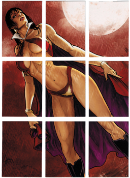 Vampirella 2012 Puzzle Complete 9 Card Chase Set