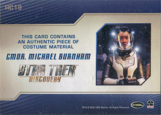 Star Trek Discovery Season 2 Relic Costume Card RC19 Sonequa Martin-Green