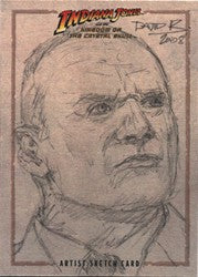 Indiana Jones Kingdom of the Crystal Skull David Rabbitte Sketch Card