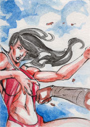 Vampirella 2012 Sketch Card by Jez Rojales